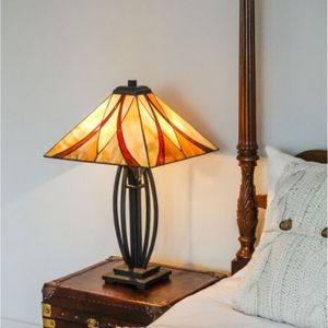 Illustration d'une lampe Tiffany Asheville Bronze
