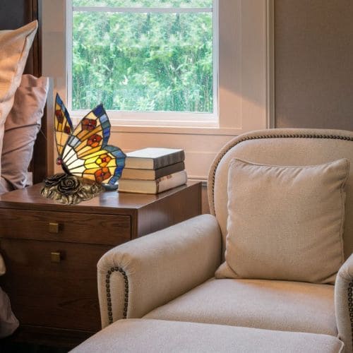 Lampe style Tiffany Animal Lamps de la marque Elstead Lighting